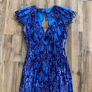 Vintage Sean mermaid pageant dress